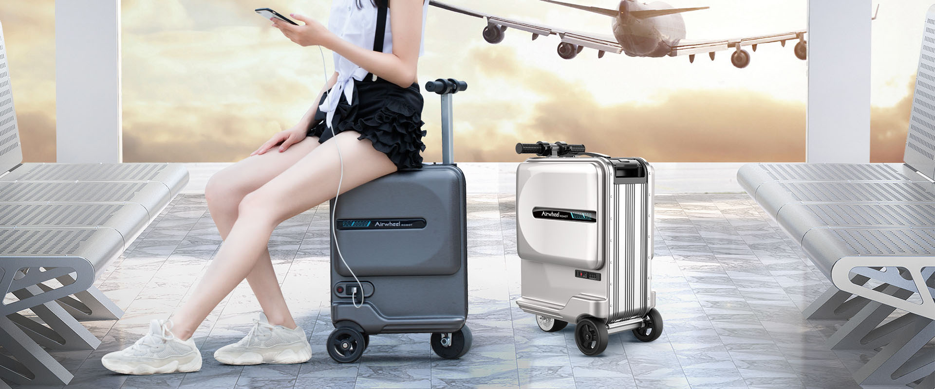 airwheel se3mini scooter suitcase